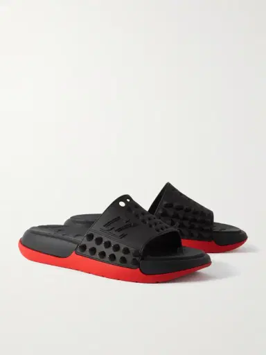 Christian Louboutin Take It Easy Logo-Embossed Cutout Spiked Rubber Slides - Men | Thumbnail 4 Christian Louboutin Take It Easy Logo-Embossed Cutout Spiked Rubber Slides - Men | Thumbnail 4