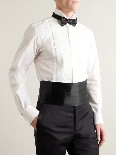Brunello Cucinelli Cotton and Silk-Blend Satin Cummerbund - Men | Thumbnail 2
