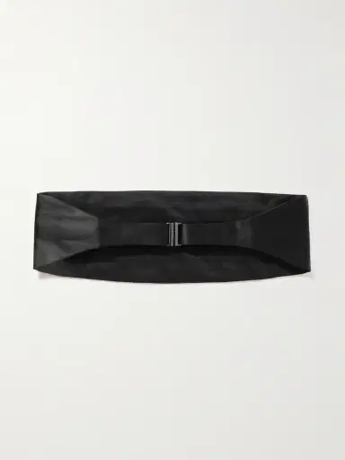 Brunello Cucinelli Cotton and Silk-Blend Satin Cummerbund - Men | Thumbnail 3