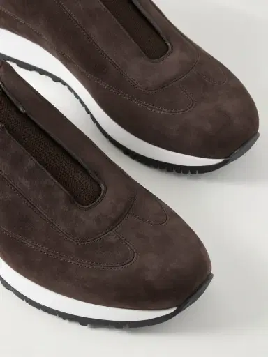 John Lobb Lift Nubuck Slip-On Sneakers - Men | Thumbnail 6