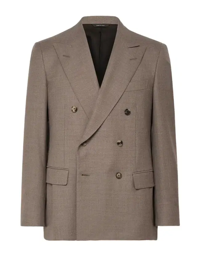 Double-Breasted Virgin Wool-Twill Suit Jacket - Men