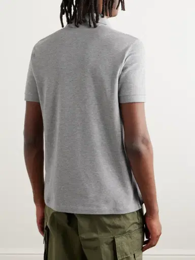 Stone Island Logo-Appliquéd Cotton-Blend Piqué Polo Shirt - Men | Thumbnail 3 Stone Island Logo-Appliquéd Cotton-Blend Piqué Polo Shirt - Men | Thumbnail 3