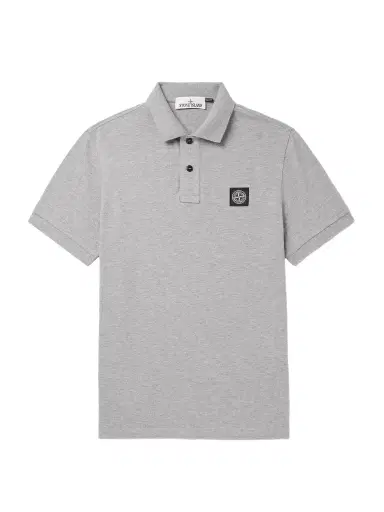 Stone Island Logo-Appliquéd Cotton-Blend Piqué Polo Shirt - Men | Thumbnail 1 Stone Island Logo-Appliquéd Cotton-Blend Piqué Polo Shirt - Men | Thumbnail 1