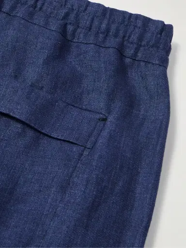 Zegna Straight-Leg Oasi Linen Shorts - Men | Thumbnail 4