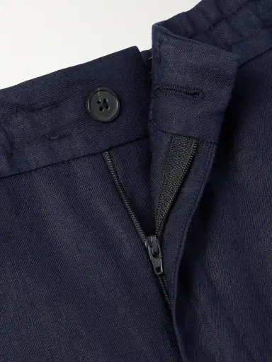 Zegna Tapered Oasi Linen Trousers - Men | Thumbnail 5
