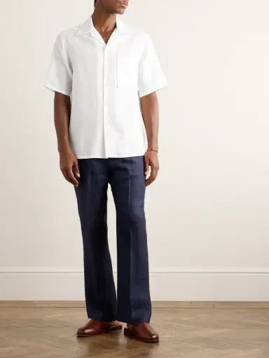 Zegna Camp-Collar Oasi Linen Shirt - Men | Thumbnail 2 Zegna Camp-Collar Oasi Linen Shirt - Men | Thumbnail 2