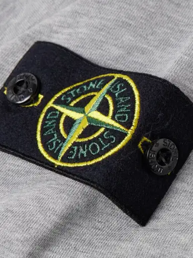 Stone Island Logo-Appliquéd Garment-Dyed Cotton-Jersey Sweatshirt - Men | Thumbnail 4 Stone Island Logo-Appliquéd Garment-Dyed Cotton-Jersey Sweatshirt - Men | Thumbnail 4