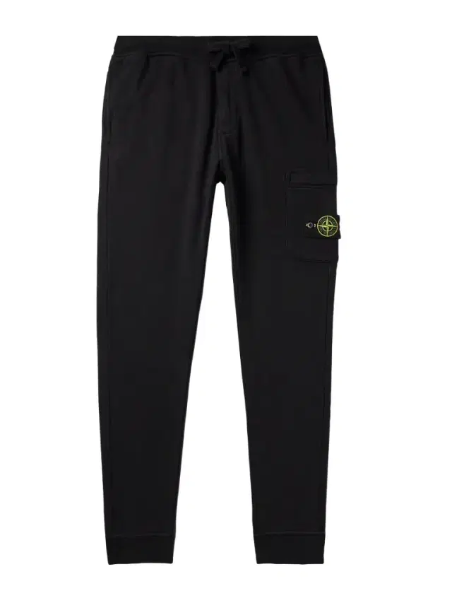 Stone Island Tapered Logo-Appliquéd Garment-Dyed Cotton-Jersey Sweatpants - Men
