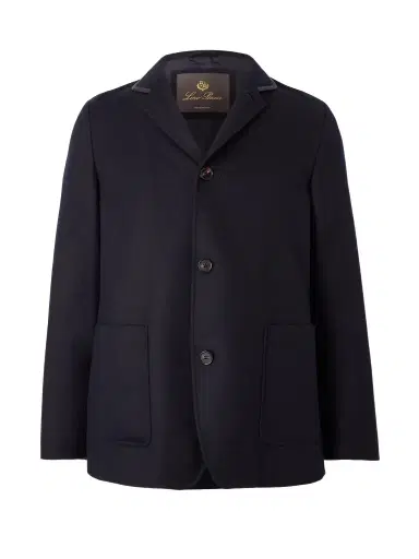 Loro Piana Spagna Leather-Trimmed Cashmere-Felt Jacket - Men | Thumbnail 1 Loro Piana Spagna Leather-Trimmed Cashmere-Felt Jacket - Men | Thumbnail 1