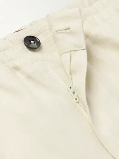 Zegna Straight-Leg Oasi Linen Shorts - Men | Thumbnail 5