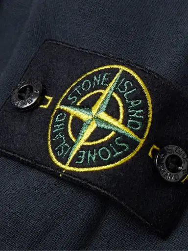 Stone Island Logo-Appliquéd Garment-Dyed Cotton-Jersey Sweatshirt - Men | Thumbnail 4 Stone Island Logo-Appliquéd Garment-Dyed Cotton-Jersey Sweatshirt - Men | Thumbnail 4