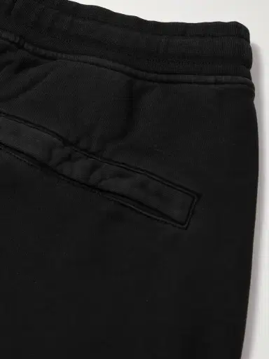 Stone Island Straight-Leg Logo-Appliquéd Garment-Dyed Cotton-Jersey Drawstring Shorts - Men | Thumbnail 5