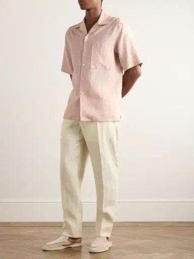 Zegna Camp-Collar Oasi Linen Shirt - Men | Thumbnail 2 Zegna Camp-Collar Oasi Linen Shirt - Men | Thumbnail 2