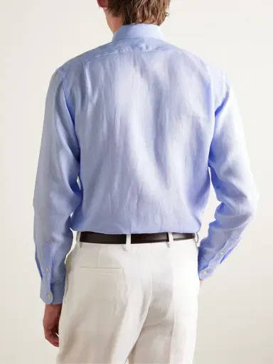 Favourbrook Bridford Cutaway-Collar Linen Shirt - Men | Thumbnail 3