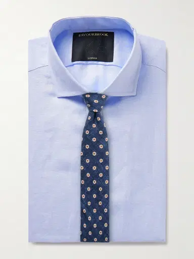 Favourbrook Bridford Cutaway-Collar Linen Shirt - Men | Thumbnail 5