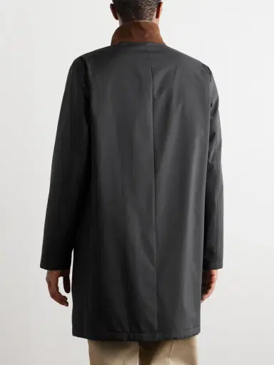 Loro Piana Sebring Windmate Suede-Trimmed Storm System® Shell Car Coat - Men | Thumbnail 3