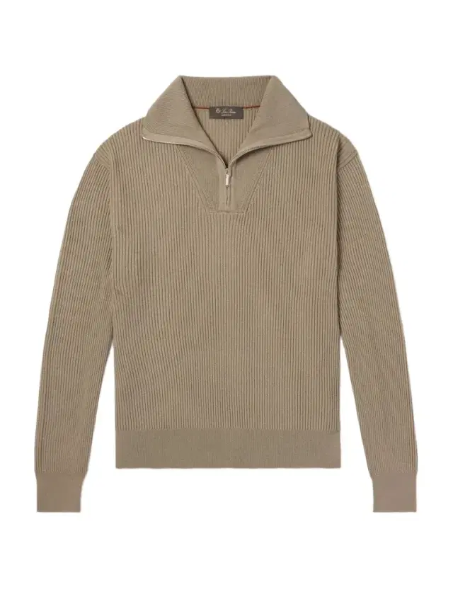 Loro Piana Akan Ribbed Cashmere and Silk-Blend Half-Zip Sweater - Men