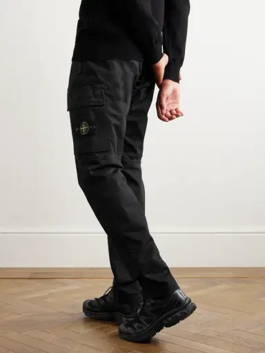 Stone Island Tapered Stretch-Cotton Cargo Trousers - Men | Thumbnail 3 Stone Island Tapered Stretch-Cotton Cargo Trousers - Men | Thumbnail 3