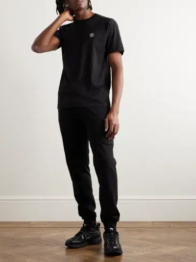 Stone Island Logo-Appliquéd Cotton-Jersey T-Shirt - Men | Thumbnail 2 Stone Island Logo-Appliquéd Cotton-Jersey T-Shirt - Men | Thumbnail 2