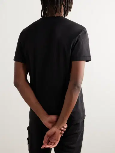 Stone Island Logo-Appliquéd Cotton-Jersey T-Shirt - Men | Thumbnail 3 Stone Island Logo-Appliquéd Cotton-Jersey T-Shirt - Men | Thumbnail 3
