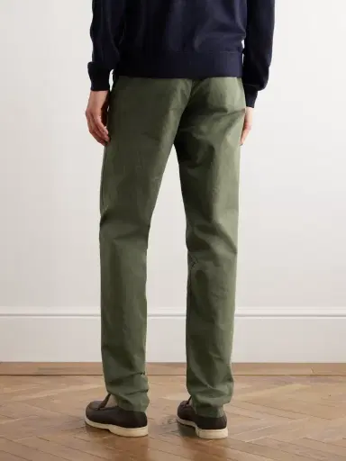 Loro Piana Slim-Fit Stretch-Cotton Trousers - Men | Thumbnail 3 Loro Piana Slim-Fit Stretch-Cotton Trousers - Men | Thumbnail 3
