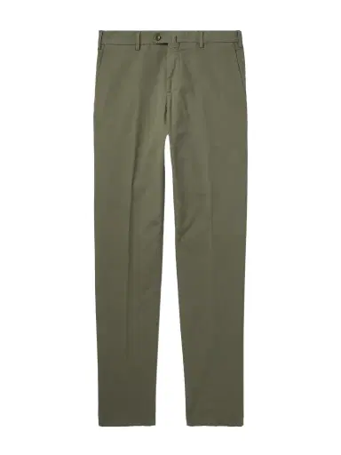 Loro Piana Slim-Fit Stretch-Cotton Trousers - Men | Thumbnail 1 Loro Piana Slim-Fit Stretch-Cotton Trousers - Men | Thumbnail 1