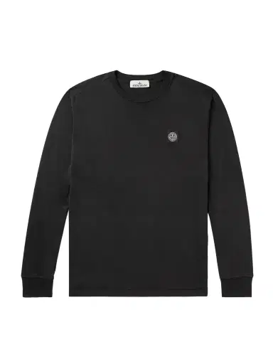 Stone Island Logo-Appliquéd Garment-Dyed Cotton-Jersey T-Shirt - Men | Thumbnail 1 Stone Island Logo-Appliquéd Garment-Dyed Cotton-Jersey T-Shirt - Men | Thumbnail 1