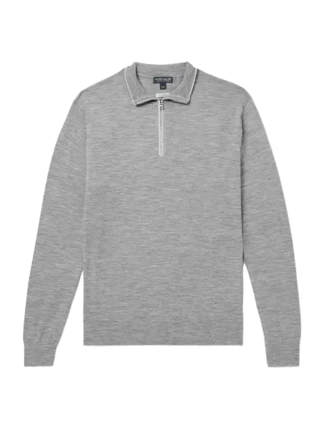Peter Millar Excursionist Flex Wool-Blend Half-Zip Sweater - Men
