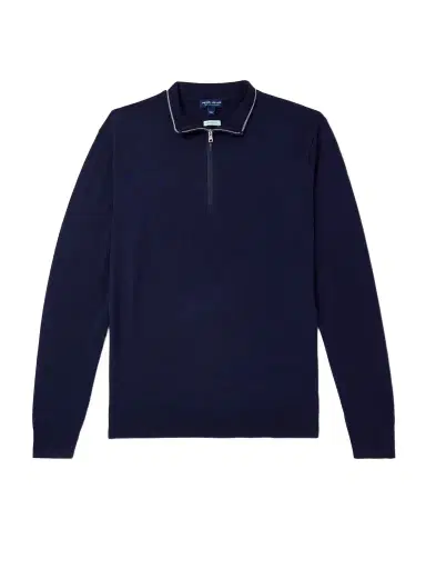 Peter Millar Excursionist Flex Wool-Blend Half-Zip Sweater - Men | Thumbnail 1