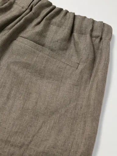 PIACENZA 1733 Tapered Linen-Twill Bermuda Shorts - Men | Thumbnail 4