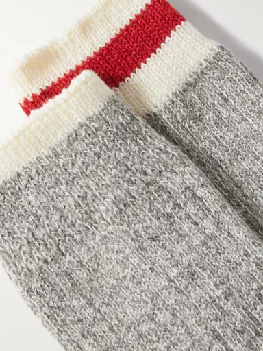 Beams Plus Rag Pack of Two Striped Ribbed Cotton-Blend Socks - Men | Thumbnail 2 Beams Plus Rag Pack of Two Striped Ribbed Cotton-Blend Socks - Men | Thumbnail 2