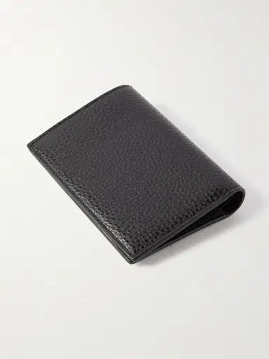 Saint Laurent Tiny Cassandre Logo-Appliquéd Full-Grain Leather Bifold Wallet - Men | Thumbnail 2 Saint Laurent Tiny Cassandre Logo-Appliquéd Full-Grain Leather Bifold Wallet - Men | Thumbnail 2