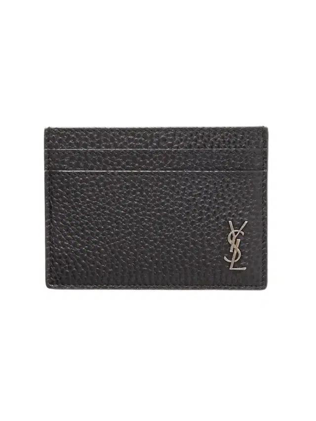 Tiny Cassandre Logo-Appliquéd Full-Grain Leather Cardholder - Men
