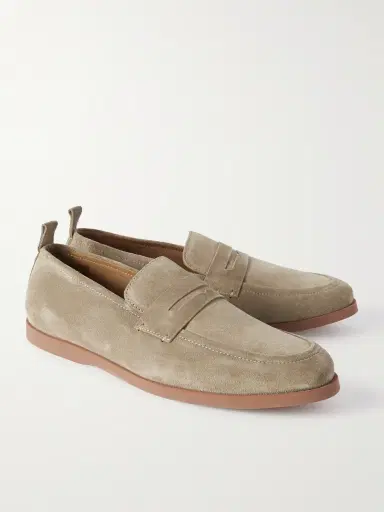 MR P. Leo Suede Penny Loafers - Men | Thumbnail 4