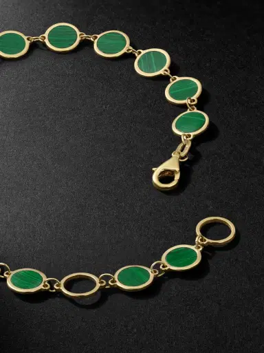 JIA JIA 14-Karat Gold and Malachite Bracelet - Men | Thumbnail 4 JIA JIA 14-Karat Gold and Malachite Bracelet - Men | Thumbnail 4