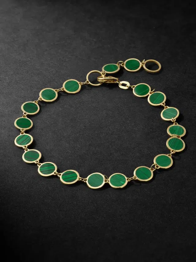 JIA JIA 14-Karat Gold and Malachite Bracelet - Men