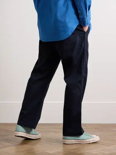 Blue Blue Japan Straight-Leg Indigo-Dyed TENCEL™ Lyocell-Blend Twill Trousers - Men | Thumbnail 3 Blue Blue Japan Straight-Leg Indigo-Dyed TENCEL™ Lyocell-Blend Twill Trousers - Men | Thumbnail 3