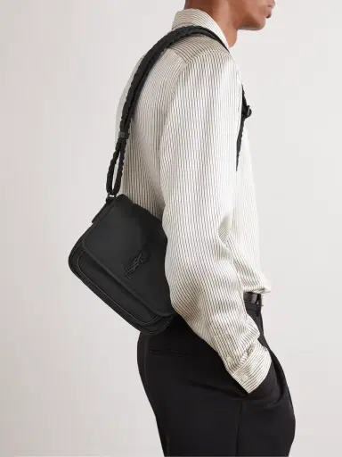 Saint Laurent Niki Small Leather-Trimmed Shell Messenger Bag - Men | Thumbnail 2 Saint Laurent Niki Small Leather-Trimmed Shell Messenger Bag - Men | Thumbnail 2