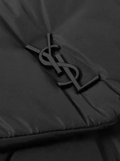 Saint Laurent Cassandre Logo-Appliquéd Padded Shell Pouch - Men | Thumbnail 4 Saint Laurent Cassandre Logo-Appliquéd Padded Shell Pouch - Men | Thumbnail 4