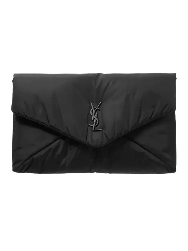 Cassandre Logo-Appliquéd Padded Shell Pouch - Men Cassandre Logo-Appliquéd Padded Shell Pouch - Men