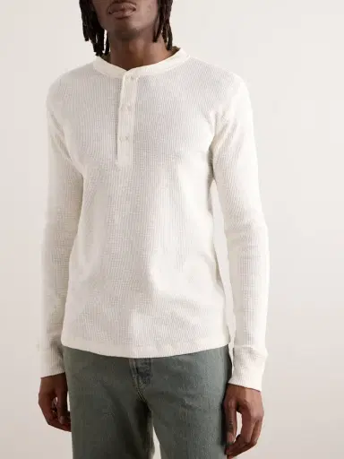 RRL Slim-Fit Waffle-Knit Cotton Henley T-Shirt - Men | Thumbnail 3 RRL Slim-Fit Waffle-Knit Cotton Henley T-Shirt - Men | Thumbnail 3