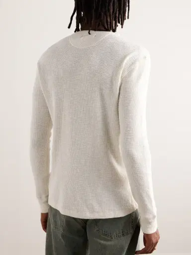 RRL Slim-Fit Waffle-Knit Cotton Henley T-Shirt - Men | Thumbnail 4 RRL Slim-Fit Waffle-Knit Cotton Henley T-Shirt - Men | Thumbnail 4