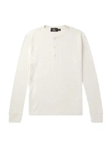 RRL Slim-Fit Waffle-Knit Cotton Henley T-Shirt - Men | Thumbnail 1 RRL Slim-Fit Waffle-Knit Cotton Henley T-Shirt - Men | Thumbnail 1