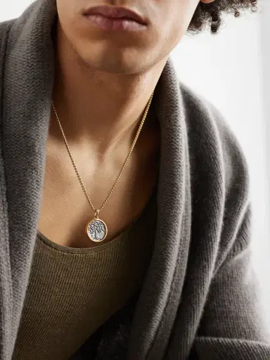 David Yurman Life and Death 18-Karat Gold and Sterling Silver Pendant - Men | Thumbnail 2 David Yurman Life and Death 18-Karat Gold and Sterling Silver Pendant - Men | Thumbnail 2