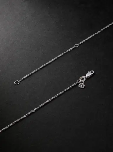 Sydney Evan Evil Eye White Gold Diamond Necklace - Men | Thumbnail 3 Sydney Evan Evil Eye White Gold Diamond Necklace - Men | Thumbnail 3