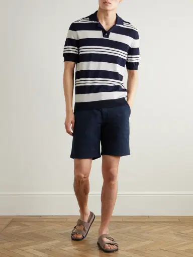 MR P. Straight-Leg Garment-Dyed Cotton-Blend Twill Bermuda Shorts - Men | Thumbnail 2 MR P. Straight-Leg Garment-Dyed Cotton-Blend Twill Bermuda Shorts - Men | Thumbnail 2