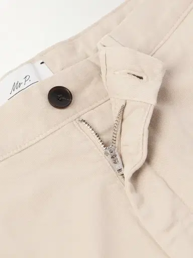 MR P. Straight-Leg Garment-Dyed Cotton-Blend Twill Bermuda Shorts - Men | Thumbnail 6