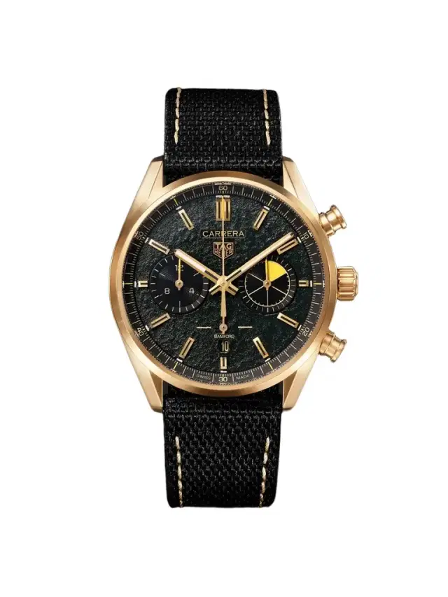 BAMFORD WATCH DEPARTMENT TAG Heuer Carrera Limited Edition Automatic 18-Karat Gold Watch - Men