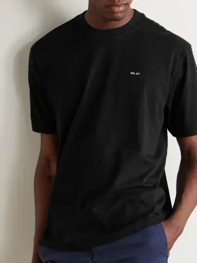 NN07 Adam 3209 Logo-Embroidered Pima Cotton-Jersey T-Shirt - Men | Thumbnail 3 NN07 Adam 3209 Logo-Embroidered Pima Cotton-Jersey T-Shirt - Men | Thumbnail 3
