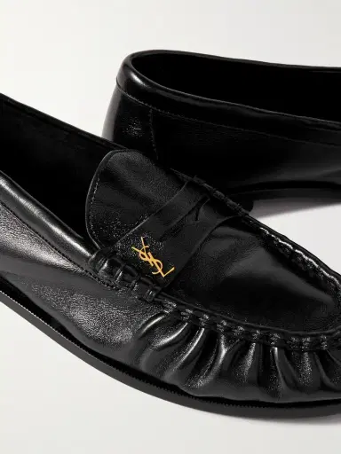Saint Laurent Le Loafer Monogram Logo-Appliquéd Leather Penny Loafers - Men | Thumbnail 5 Saint Laurent Le Loafer Monogram Logo-Appliquéd Leather Penny Loafers - Men | Thumbnail 5
